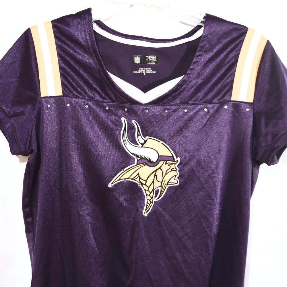 NFL Minnesota Vikings Purple and Gold Short Sleeve Tee